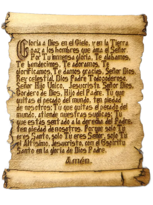 Gloria in Excelsis Deo — Spanish