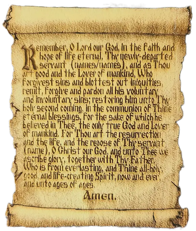 Oración por los Recién Fallecidos